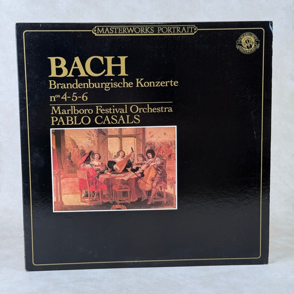 CBS Bach Brandenburg Concertos Vol II Pablo Casals Marlboro Vinyl Record NM